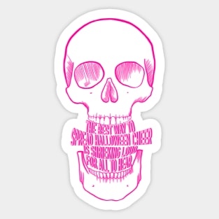 Halloween Cheer Sticker